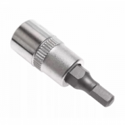 Головка с битой вставкой H3, квадрат 1/4", CrV, // STELS