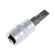 Головка с битой вставкой SL5,5 , квадрат 1/4", CrV, // STELS