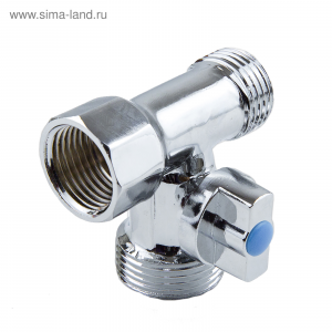 Кран 3-х проходной 1/2*3/4*1/2 г/ш/ш шаровый FR404 "Frap"