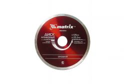 Диск алмазный сплошной 115х22,2 MATRIX