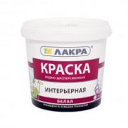 Краска интерьерная Лакра Белый (банка) 3кг Л-С