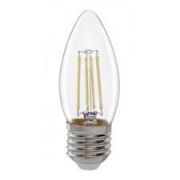 Ecola свеча E14 6W 4000K 4K прозр. 96x37 филамент (нитевидная), 360° N4QV60ELC