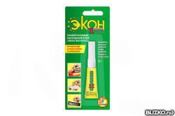 Клей секундный "ЭКОН Экспресс" на Блистер Карте, 3 г (Китай)