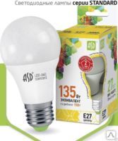15W/4000К 220В Е27 1200Лм ASD Лампа светодиодная LED-А60-standart(econom)