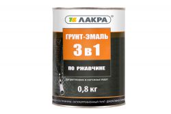 Грунт-эмаль 3 в 1 Лакра Желтый 0,8кг Л-С