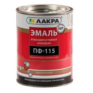 Эмаль ПФ-115 Лакра Ярко-зел. 1кг Л-С