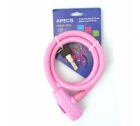 Замок велосипедный Apecs PD-81-80СМ-PINK