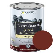 Грунт-эмаль 3 в 1 Лакра Шоколадно-коричневый 0,8кг Л-С